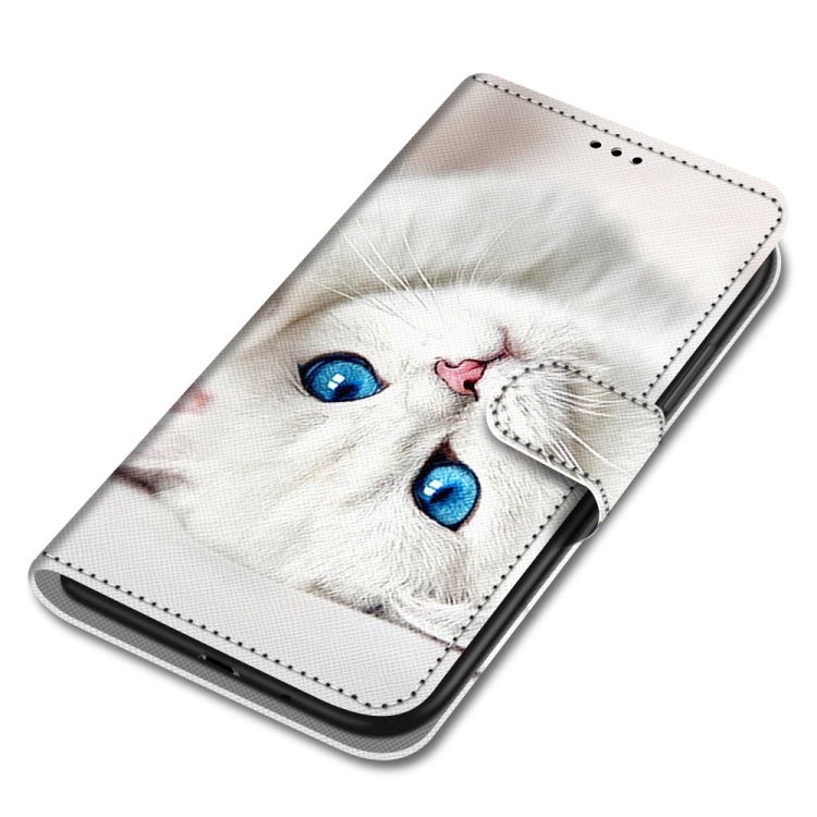 Knižkové puzdro Trendy Cross case Biela mačka – Samsung Galaxy A22 5G | Kryty na mobil Kryty na mobil | Knižkové puzdro Trendy Cross case Biela mačka – Samsung Galaxy A22 5G | Kryty na mobil