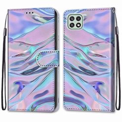 Kryty na mobil | Knižkové puzdro Trendy Cross case Fluorescenčná voda – Samsung Galaxy A22 5G | Kryty na mobil