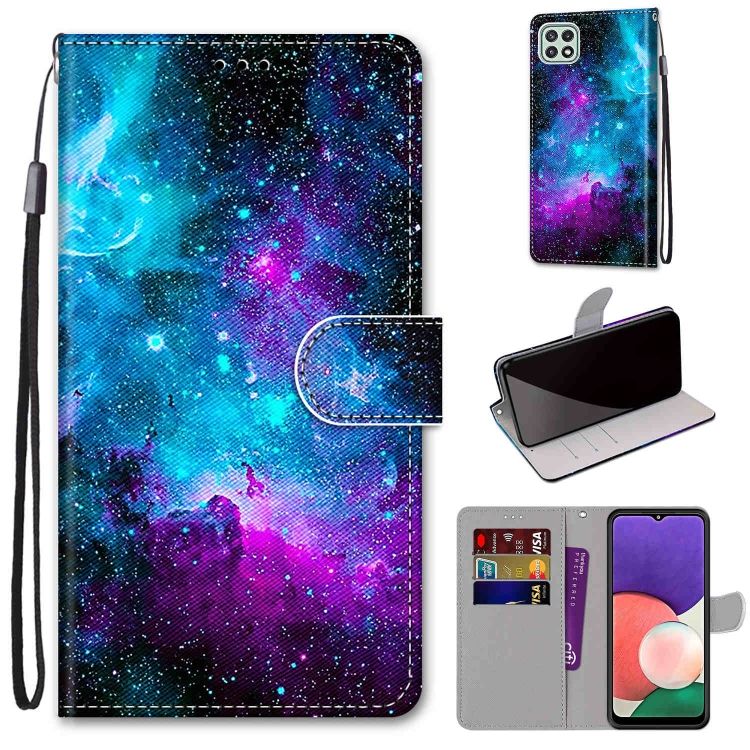 Knižkové puzdro Trendy Cross case Hviezdna obloha – Samsung Galaxy A22 5G | Kryty na mobil Kryty na mobil | Knižkové puzdro Trendy Cross case Hviezdna obloha – Samsung Galaxy A22 5G | Kryty na mobil