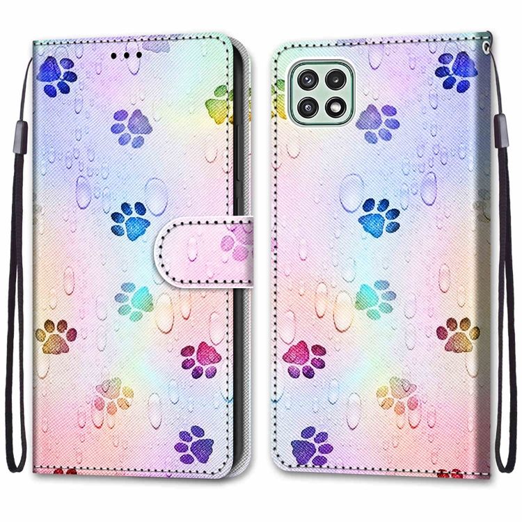 Knižkové puzdro Trendy Cross case Labky – Samsung Galaxy A22 5G | Kryty na mobil Kryty na mobil | Knižkové puzdro Trendy Cross case Labky – Samsung Galaxy A22 5G | Kryty na mobil