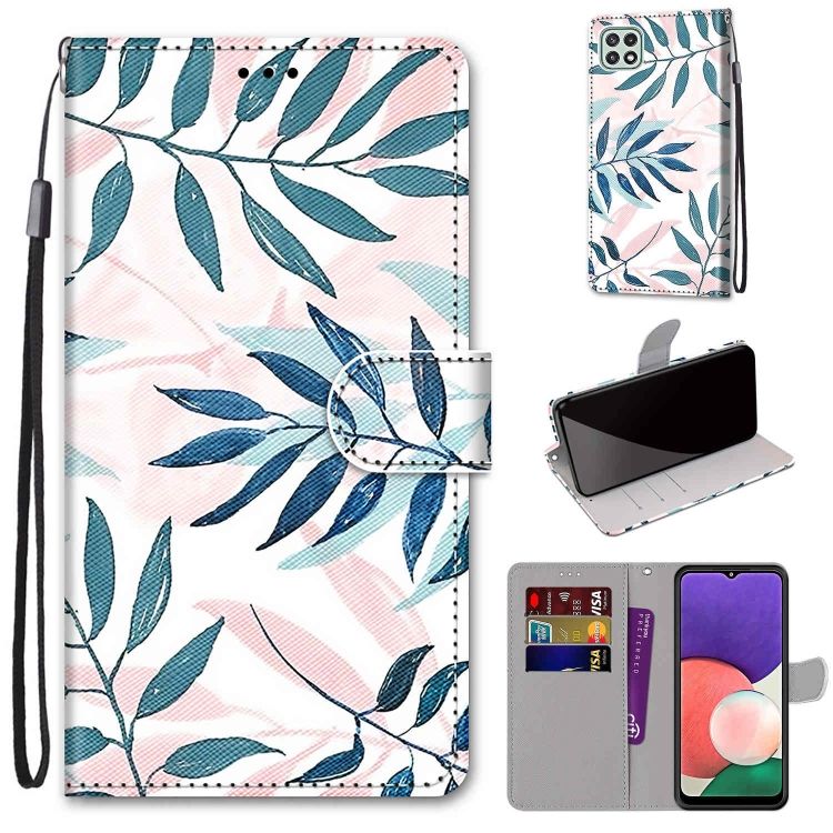 Knižkové puzdro Trendy Cross case Listy – Samsung Galaxy A22 5G | Kryty na mobil Kryty na mobil | Knižkové puzdro Trendy Cross case Listy – Samsung Galaxy A22 5G | Kryty na mobil