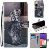 Kryty na mobil | Knižkové puzdro Trendy Cross case Nočná obloha – Samsung Galaxy A22 5G | Kryty na mobil