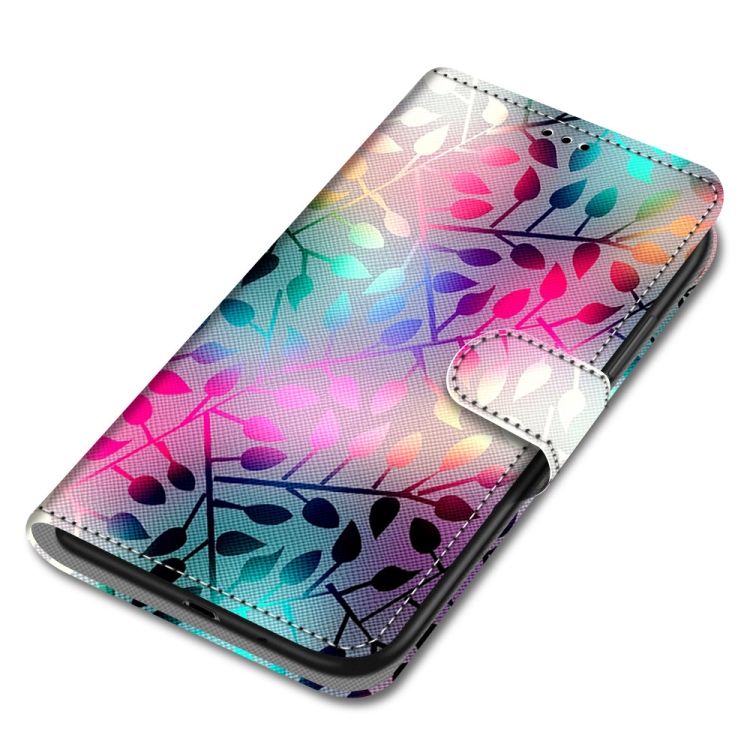 Knižkové puzdro Trendy Cross case Pestrofarebné listy – Samsung Galaxy A22 5G | Kryty na mobil Kryty na mobil | Knižkové puzdro Trendy Cross case Pestrofarebné listy – Samsung Galaxy A22 5G | Kryty na mobil