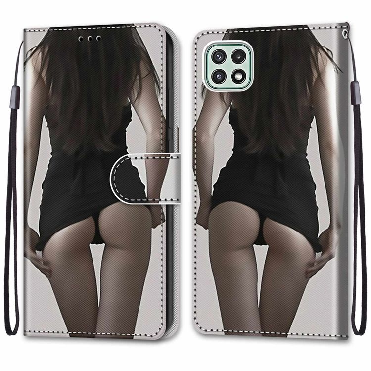 Knižkové puzdro Trendy Cross case Sexy žena – Samsung Galaxy A22 5G | Kryty na mobil Kryty na mobil | Knižkové puzdro Trendy Cross case Sexy žena – Samsung Galaxy A22 5G | Kryty na mobil