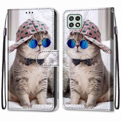 Kryty na mobil | Knižkové puzdro Trendy Cross case Super mačka – Samsung Galaxy A22 5G | Kryty na mobil