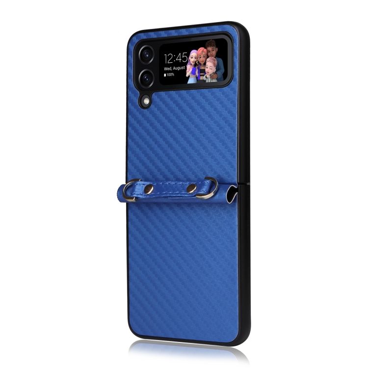 Kryt Carbon Fiber modrý – Samsung Galaxy Z Flip 3 | Kryty na mobil Kryty na mobil | Kryt Carbon Fiber modrý – Samsung Galaxy Z Flip 3 | Kryty na mobil