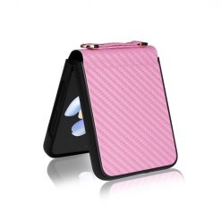 Kryty na mobil | Kryt Carbon Fiber ružový – Samsung Galaxy Z Flip 3 | Kryty na mobil