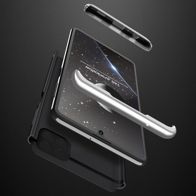 Ochranný kryt 360 Protection čierno-strieborný – Samsung Galaxy A22 5G | Kryty na mobil Kryty na mobil | Ochranný kryt 360 Protection čierno-strieborný – Samsung Galaxy A22 5G | Kryty na mobil