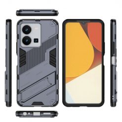 Kryty na mobil | Odolný Kryt Punk armor case sivý – Vivo Y35 | Kryty na mobil