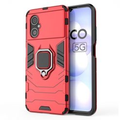 Odolný kryt Ring Armor červený – Xiaomi Poco M5 / M4 5G