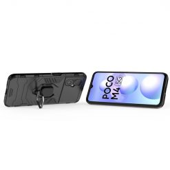 Kryty na mobil | Odolný kryt Ring Armor čierny – Xiaomi Poco M5 / M4 5G | Kryty na mobil