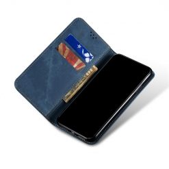 Kryty na mobil | Peňaženkové puzdro Denim Texture modré – Huawei Nova Y70 | Kryty na mobil