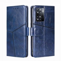 Peňaženkové puzdro Geometric Stitching case modré – Oppo A57s | Kryty na mobil Kryty na mobil | Peňaženkové puzdro Geometric Stitching case modré – Oppo A57s | Kryty na mobil