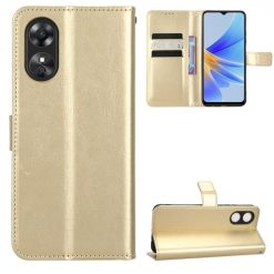 Kryty na mobil | Peňaženkové puzdro Grand case zlaté – Oppo A17 | Kryty na mobil