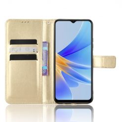 Kryty na mobil | Peňaženkové puzdro Grand case zlaté – Oppo A17 | Kryty na mobil