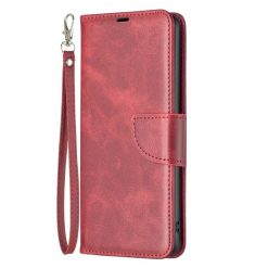 Kryty na mobil | Peňaženkové puzdro Retro Lambskin červené – Oppo A17 | Kryty na mobil