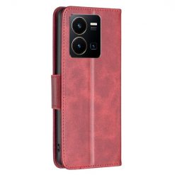 Kryty na mobil | Peňaženkové puzdro Retro Lambskin červené – Vivo Y35 | Kryty na mobil