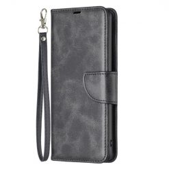 Kryty na mobil | Peňaženkové puzdro Retro Lambskin čierne – Oppo A17 | Kryty na mobil