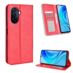 Kryty na mobil | Peňaženkové puzdro Retro Leather červené – Huawei Nova Y70 | Kryty na mobil