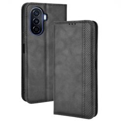 Kryty na mobil | Peňaženkové puzdro Retro Leather čierne – Huawei Nova Y70 | Kryty na mobil