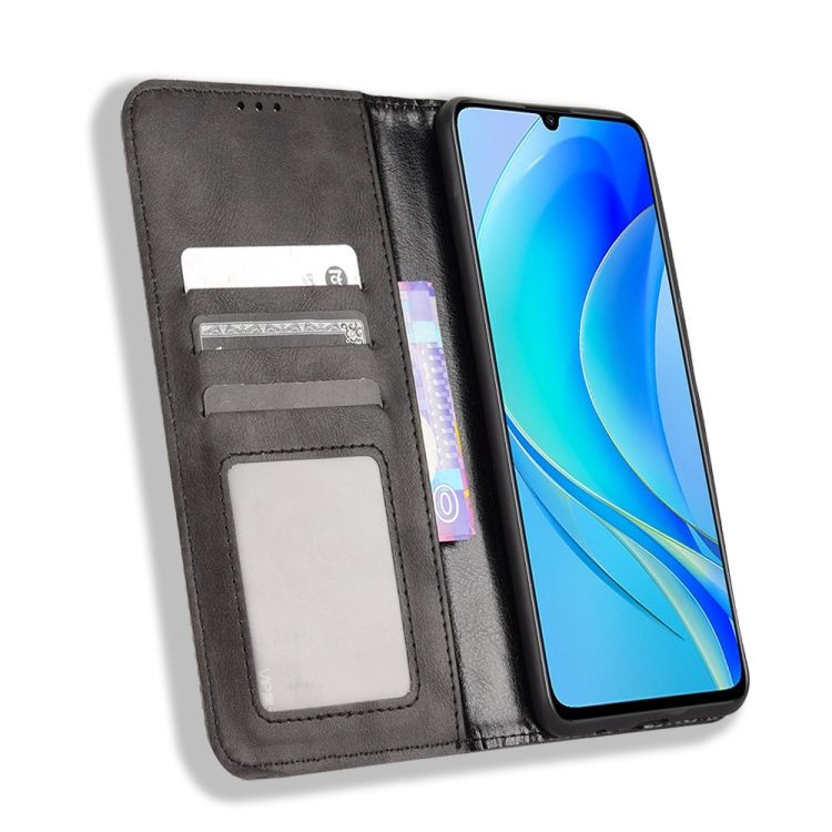 Peňaženkové puzdro Retro Leather čierne – Huawei Nova Y70 | Kryty na mobil Kryty na mobil | Peňaženkové puzdro Retro Leather čierne – Huawei Nova Y70 | Kryty na mobil