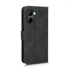 Kryty na mobil | Peňaženkové puzdro Solid čierne – Realme C33 | Kryty na mobil