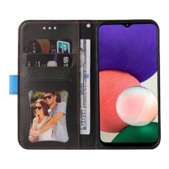 Kryty na mobil | Peňaženkové puzdro Stitching čierno-modré – Samsung Galaxy A22 5G | Kryty na mobil