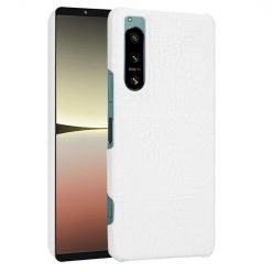 Zadný kryt Crocodile Texture biely – Sony Xperia 5 IV 5G