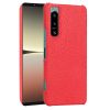 Kryty na mobil | Zadný kryt Crocodile Texture biely – Sony Xperia 5 IV 5G | Kryty na mobil