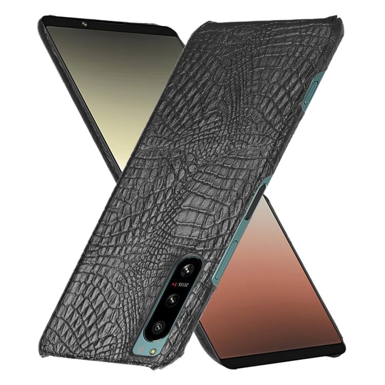 Zadný kryt Crocodile Texture čierny – Sony Xperia 5 IV 5G | Kryty na mobil Kryty na mobil | Zadný kryt Crocodile Texture čierny – Sony Xperia 5 IV 5G | Kryty na mobil