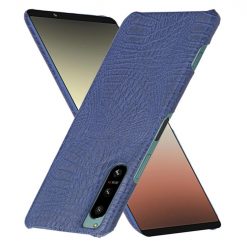 Kryty na mobil | Zadný kryt Crocodile Texture modrý – Sony Xperia 5 IV 5G | Kryty na mobil