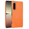 Kryty na mobil | Zadný kryt Crocodile Texture modrý – Sony Xperia 5 IV 5G | Kryty na mobil