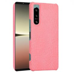 Zadný kryt Crocodile Texture ružový – Sony Xperia 5 IV 5G