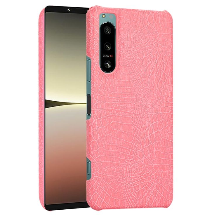Zadný kryt Crocodile Texture ružový – Sony Xperia 5 IV 5G | Kryty na mobil Kryty na mobil | Zadný kryt Crocodile Texture ružový – Sony Xperia 5 IV 5G | Kryty na mobil