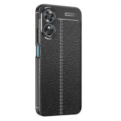 Zadný kryt Litchi Pattern čierny – Oppo A17