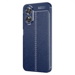 Kryty na mobil | Zadný kryt Litchi Pattern modrý – Oppo A17 | Kryty na mobil