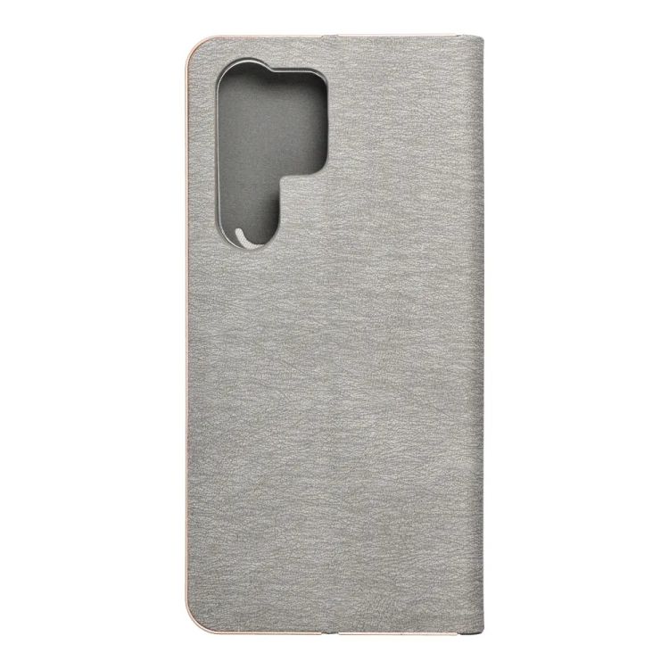 Knižkové puzdro Luna Book strieborné – Samsung Galaxy S23 Ultra | Kryty na mobil Kryty na mobil | Knižkové puzdro Luna Book strieborné – Samsung Galaxy S23 Ultra | Kryty na mobil