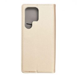 Kryty na mobil | Knižkové puzdro Smart Case Book zlaté – Samsung Galaxy S23 Ultra | Kryty na mobil