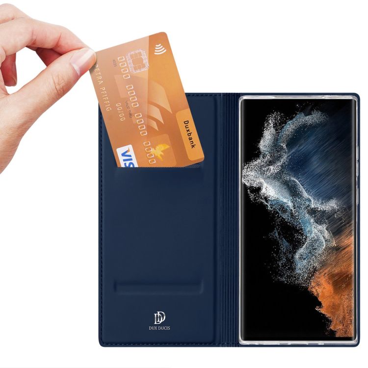 Peňaženkové puzdro Dux Ducis Skin Pro modré – Samsung Galaxy S23 Ultra | Kryty na mobil Kryty na mobil | Peňaženkové puzdro Dux Ducis Skin Pro modré – Samsung Galaxy S23 Ultra | Kryty na mobil