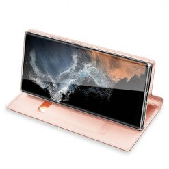 Kryty na mobil | Peňaženkové puzdro Dux Ducis Skin Pro ružové – Samsung Galaxy S23 Ultra | Kryty na mobil