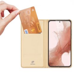 Peňaženkové puzdro Dux Ducis Skin Pro zlaté – Samsung Galaxy S23 | Kryty na mobil Kryty na mobil | Peňaženkové puzdro Dux Ducis Skin Pro zlaté – Samsung Galaxy S23 | Kryty na mobil