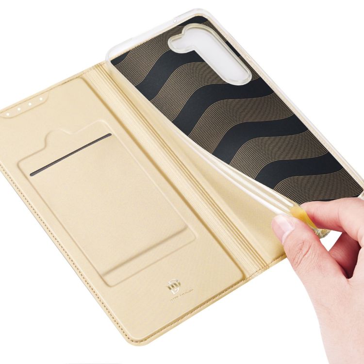 Peňaženkové puzdro Dux Ducis Skin Pro zlaté – Samsung Galaxy S23 | Kryty na mobil Kryty na mobil | Peňaženkové puzdro Dux Ducis Skin Pro zlaté – Samsung Galaxy S23 | Kryty na mobil