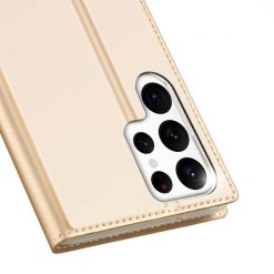 Kryty na mobil | Peňaženkové puzdro Dux Ducis Skin Pro zlaté – Samsung Galaxy S23 Ultra | Kryty na mobil