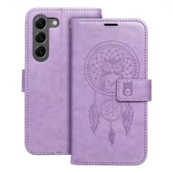 Kryty na mobil | Peňaženkové puzdro Mezzo dreamcatcher fialové – Samsung Galaxy S23+ (S23 Plus) | Kryty na mobil