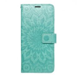 Kryty na mobil | Peňaženkové puzdro Mezzo mandala zelené – Samsung Galaxy S23 | Kryty na mobil