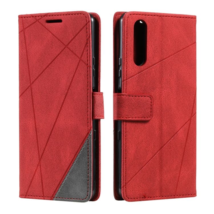 Knižkové puzdro Rhombus červené – Sony Xperia 10 IV | Kryty na mobil Kryty na mobil | Knižkové puzdro Rhombus červené – Sony Xperia 10 IV | Kryty na mobil