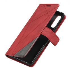 Knižkové puzdro Rhombus červené – Sony Xperia 10 IV | Kryty na mobil Kryty na mobil | Knižkové puzdro Rhombus červené – Sony Xperia 10 IV | Kryty na mobil