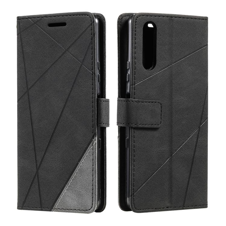 Knižkové puzdro Rhombus čierne – Sony Xperia 10 IV | Kryty na mobil Kryty na mobil | Knižkové puzdro Rhombus čierne – Sony Xperia 10 IV | Kryty na mobil