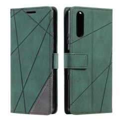 Kryty na mobil | Knižkové puzdro Rhombus zelené – Sony Xperia 10 IV | Kryty na mobil