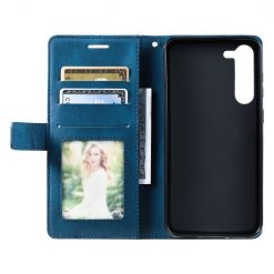 Kryty na mobil | Knižkové puzdro Rhombus modré – Samsung Galaxy S23 | Kryty na mobil